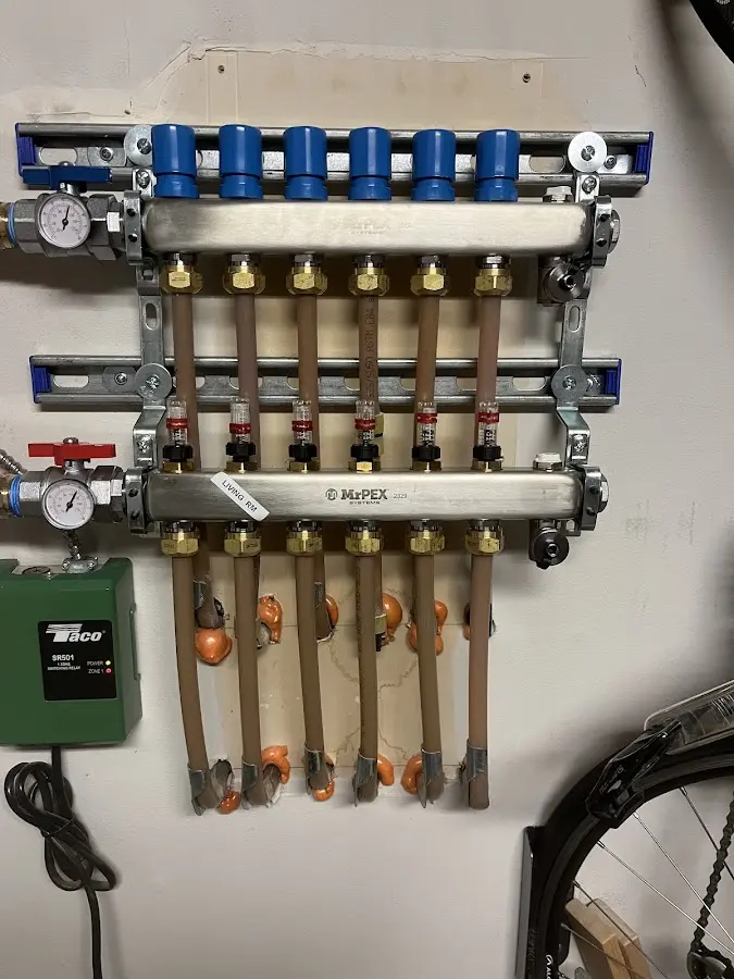 Plumber performing Leak Detection at a residential property in Upper Uwchlan